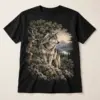 Whispering Pines Wolf Graphic T-Shirt — main — AI design mockup