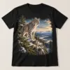 Cedar Ridge Lynx Graphic T-Shirt — main — AI design mockup