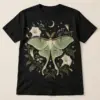 Night Garden Moth Graphic T-Shirt — main — AI design mockup
