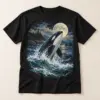 Ocean Wind Orca Graphic T-Shirt — main — AI design mockup