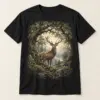 Ancient Grove Stag Graphic T-Shirt — main — AI design mockup